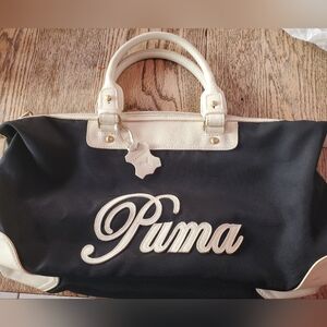 Puma Women's Black and Cream Bowling Tote Bag